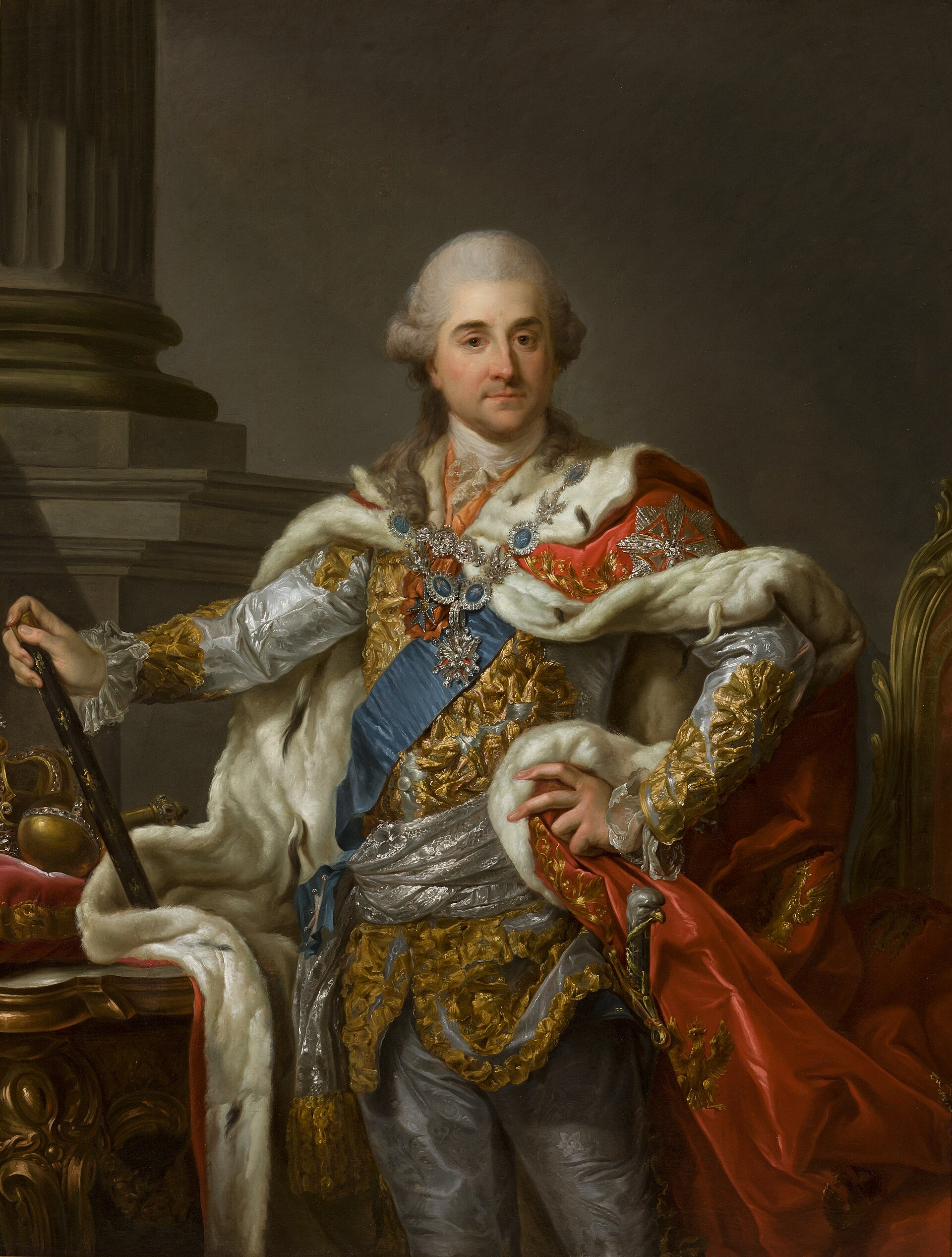 Stanisław August Poniatowski w stroju koronacyjnym