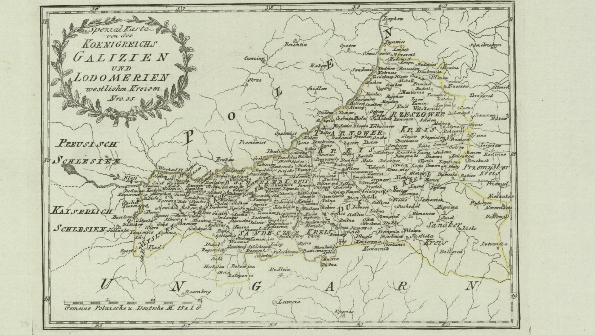 Mapa specjalna zachodnich cyrkułów Galicji i Lodomerii, nr 35