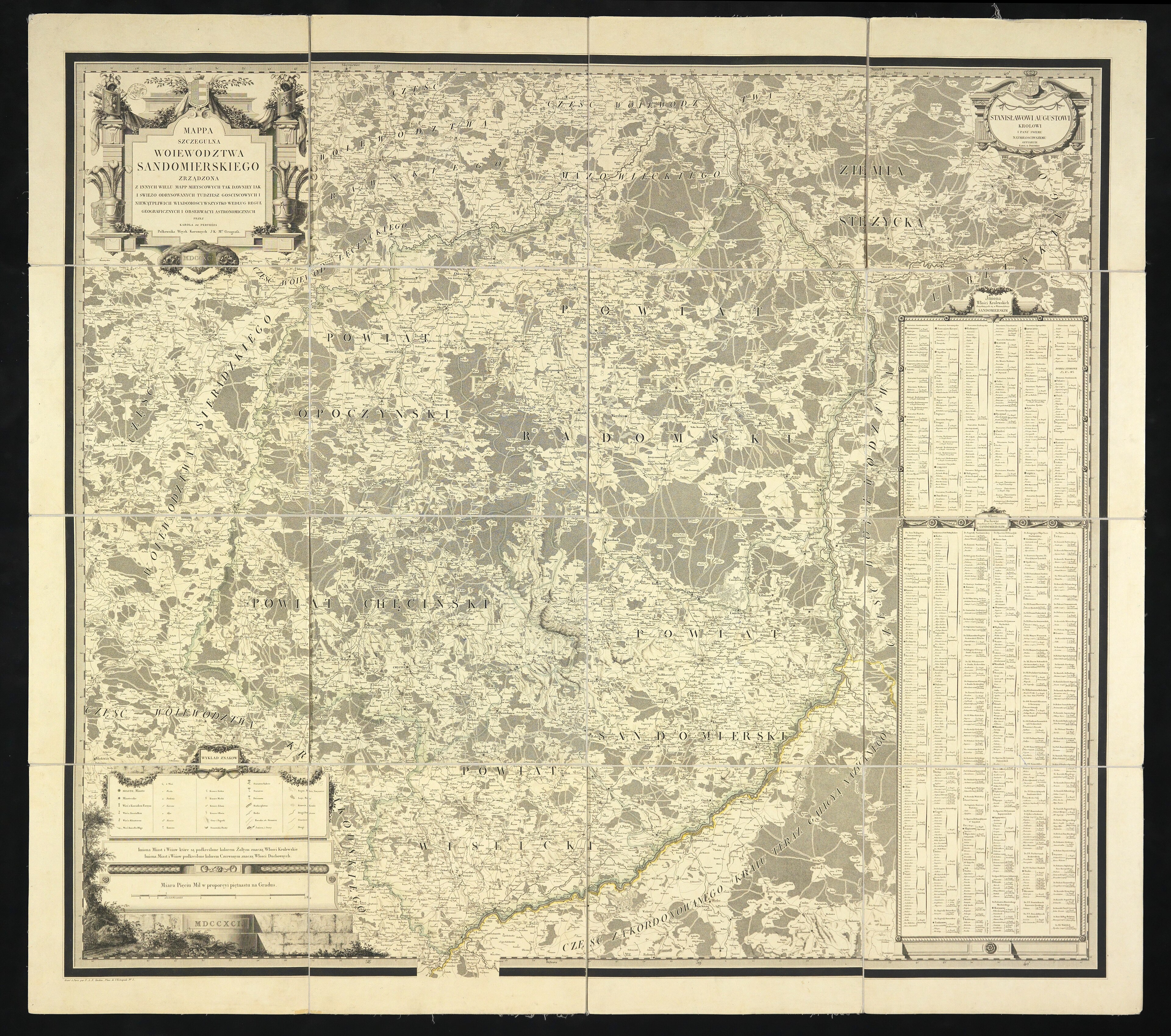 Mappa szczególna województwa sandomierskiego